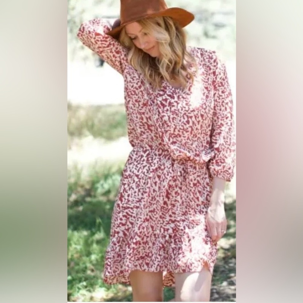 CAbi #5406 Boho Animal Print Dress XL